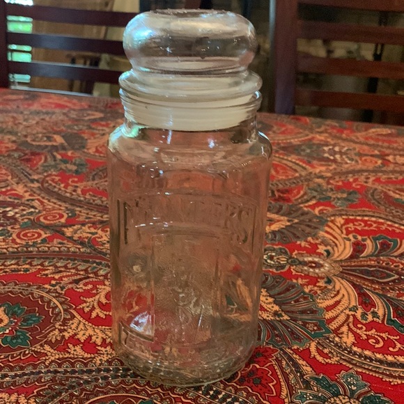 Planters Kitchen Vintage Glass Planters 75th Anniversary Jar With 981 Date On Bottom Of Jar